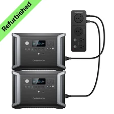Dabbsson 4660Wh Portable Power Station 4000W Solar Generator Power Outages Home