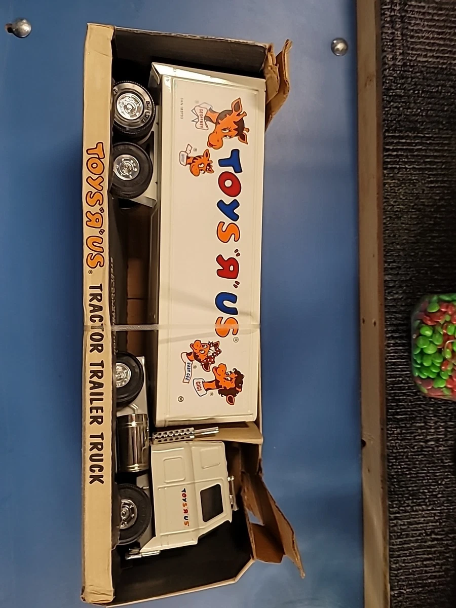ERTL : CAMION TÔLE INTERNATIONAL et REMORQUE TOYS R US - TRES
