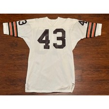 Vintage Mike Pruitt #43 Football Jersey Cleveland Browns White Orange Brown