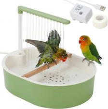 Parrot Shower for Cage, Automatic Parakeet Bird Bath with Circulating Water, USB