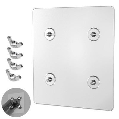Non VESA Monitor Mount Adapter - 75x75 mm Adaptor 75x75mm, Silver 
