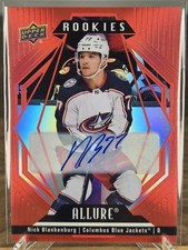 2022-23 Upper Deck Allure Nick Blankenburg Rookie Red Rainbow Auto #132 RC