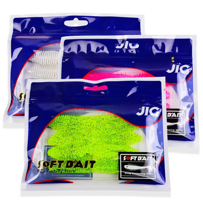 9cm Triple Tail Flat Soft Bait 8 Stück zum Barschangeln und Barschangeln