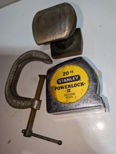 Lot Of 3 Auto Body Dolly 2lbs -9 Ozs. 20 Stanley Powerlock 2-12c-clamp Lot Of 3 Auto Body Dolly 2lbs -9 Ozs. 20 Stanley Powerlock 2-12c-clamp