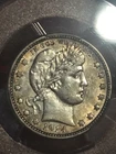 1914 Barber Quarter PCGS AU58 Toned