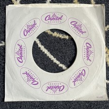 Company Sleeve Vintage Original 45rpm 7inch Record capitol