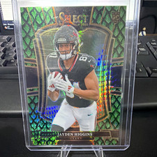 2025 Panini Select Jayden Higgins Premier Level Dragon Scale #136 22/50 Texans