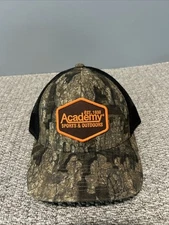 Academy Sports & Outdoors Camo Trucker Hat Cap Adjustable Snapback Green Black