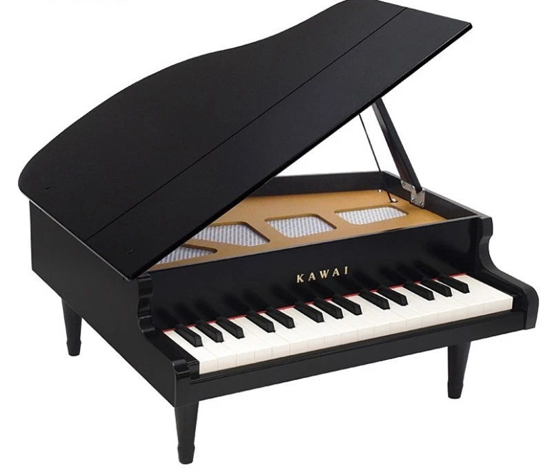Kawai Mini Pianoforte a coda giocattolo per bambini nero 32 tasti F5-C8 modello 1141 NUOVO - Immagine 2 di 4