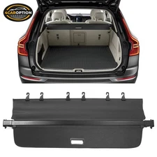 Tonneau Cargo Cover Fits 2018-2026 Volvo XC60 Rear Trunk Shade Black