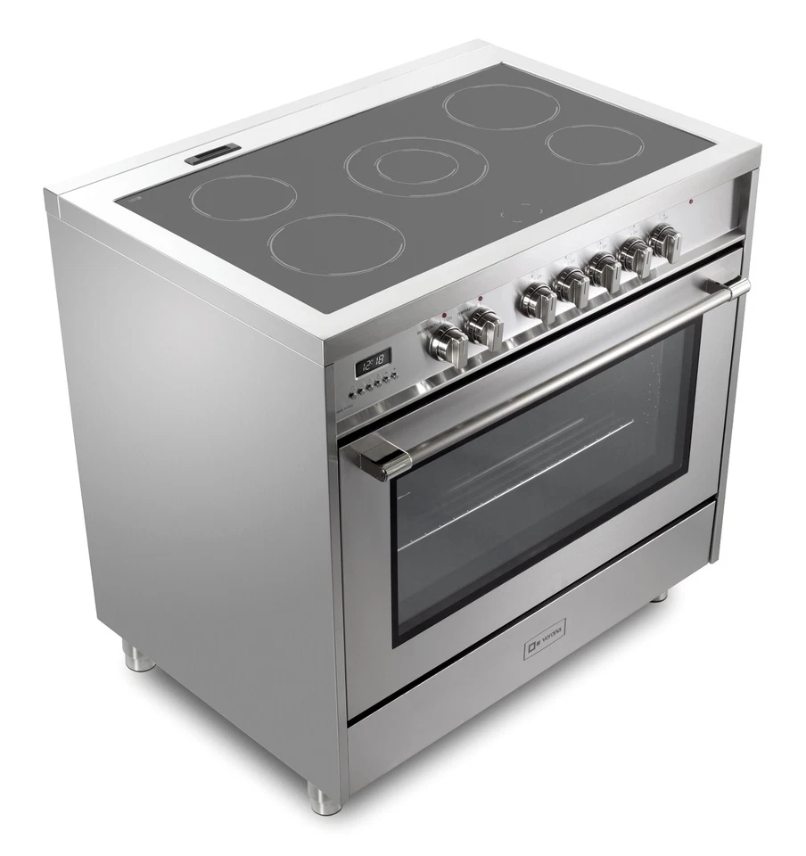 Horno eléctrico independiente Verona Prima 36 pulgadas 5,0 pies cúbicos acero inoxidable Foto 4 de 4