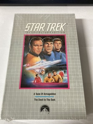 Vintage Star Trek Collector's Edition VHS 1991 Sealed A Taste Of Armageddon Devi