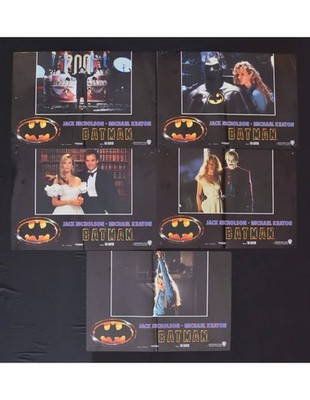 BATMAN Tim Burton JOEKER Keaton Fotobuste 1 Italienische Ausgabe 1989 F140