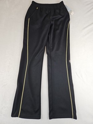 Etonic Jogger Womens S Jet Black Straight Leg Zip Athleisure Aerify Stretch NWT