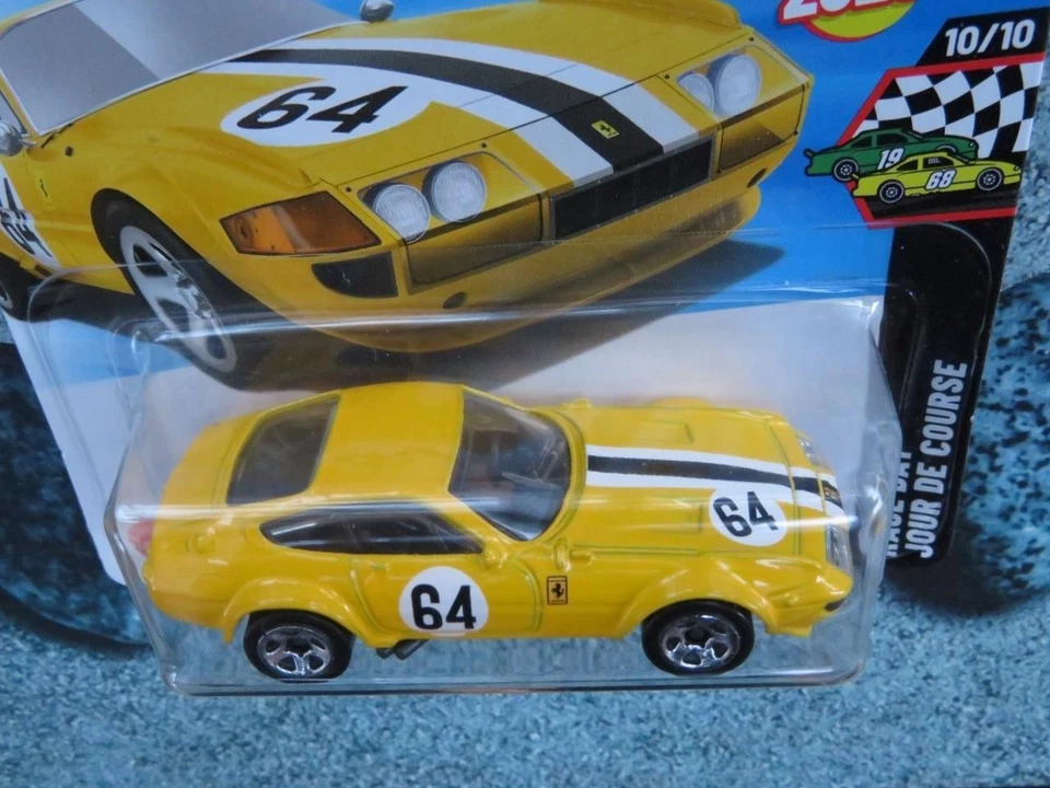 Hot Wheels H5Q 222 FERRARI 365 GTB4 COMPETIZIONE yel' 2025 222 CaseQ New Casting - Image 2 of 2