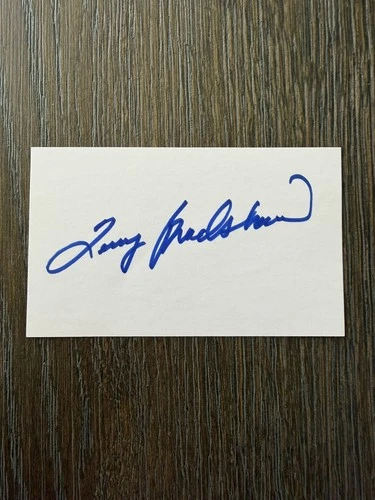 Terry Bradshaw SIGNED Autographed 3x5 index card Original Auto