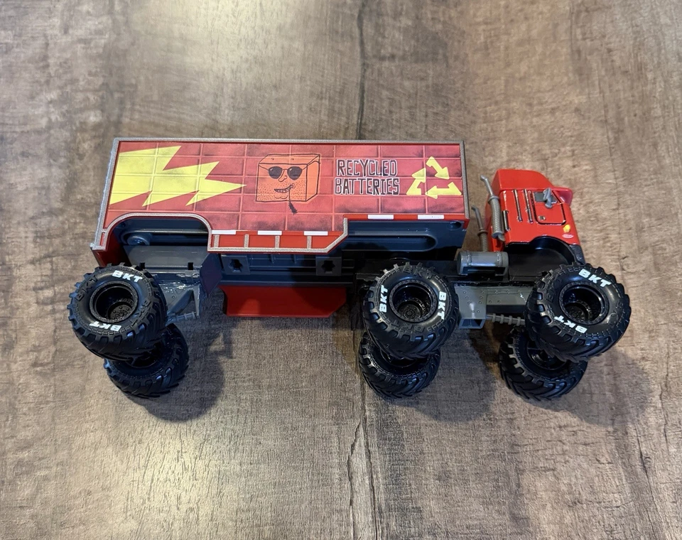 Custom Disney Pixar Monster Truck Hauler - Jerry Recycled Batteries - RARE!! - Image 2 of 4
