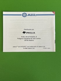 NES GAME HOOPS - PROBADO + GARANT&Iacute;A - RARO PAL-B EUROPEO - EN CAJA + MANUAL