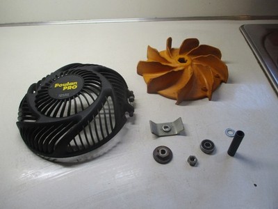 OEM Poulan Pro PPBV25 Handheld Blower Impeller Fan, Guard, Blade & Hub