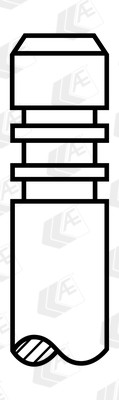 AE V98078 Auslassventil für BUICK (SGM),CHEVROLET,CHEVROLET (SGM),DAEWOO,FIAT,HO