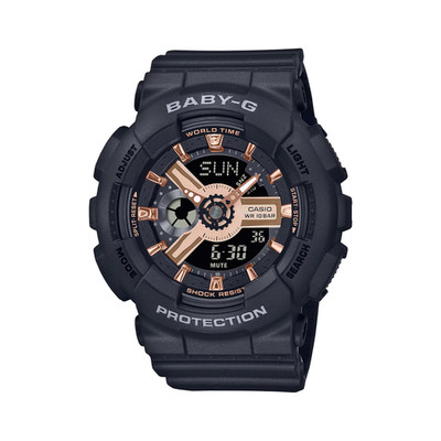 CASIO BABY-G BA-110XRG-1A Black Rose Gold Analog-Digital Watch Japan New