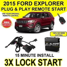 2015 Ford Explorer Remote Start Plug and Play Easy Install DIY 3X Lock FO1