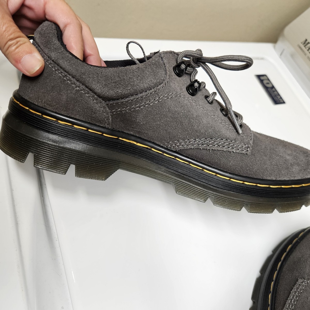 Dr Martens Air Wair Grey Suede Mens 10 M Never Worn Nice  display picture 1