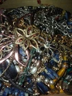 HUGE LOT! VINTAGE ESTATE Costume Jewelry LOT pounds in old box crafts, resale,