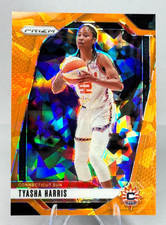 2024-25 Panini WNBA Tyasha Harris #102 Orange Cracked Ice Connecticut Sun