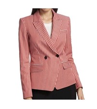 Rag Bone Fletcher Striped Double Breasted Blazer