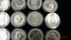 90% BU Silver 1964 and Earlier Kennedy Half Dollars / 20 - Coin Roll in Capsules
