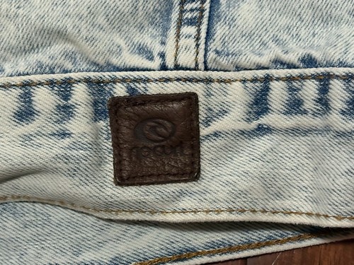 Denim Blue Acid Stone Wash RIPCURL Jacket Womens size L - Picture 9 of 10