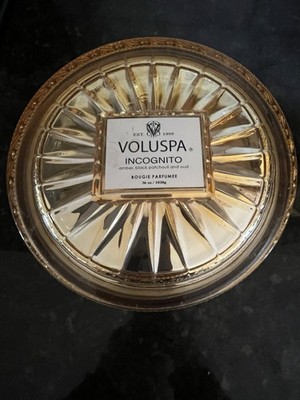 RARE Voluspa Incognito 36 oz Grande Maison Candle Amber Patchouli Oud NEW