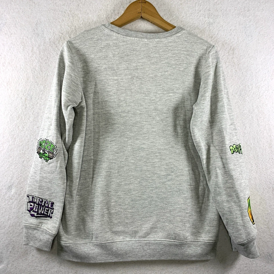 Teenage Mutant Ninja Turtles Boys Sweatshirt Sz 18 Crew Embroidered - Image 4 of 4
