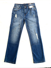 Tommy Hilfiger Boys 28X30 Jeans 16 Straight Leg Stretch Niagara Blue Distressed