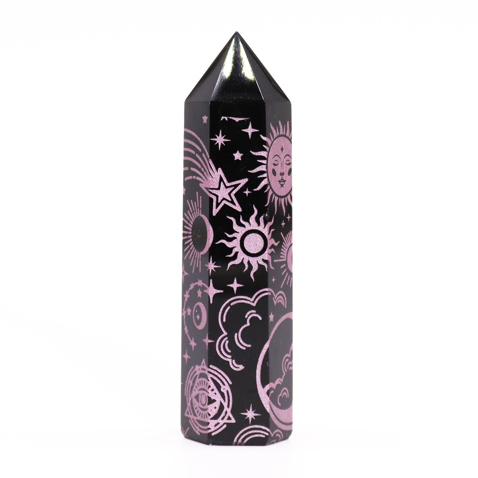 Black Obsidian Point - Mystic Story - Rose Pink - Image 2