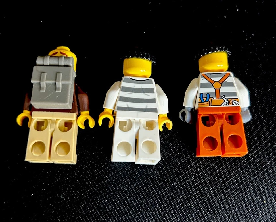 3x Lego City Polizei Räuber Gefangene Prisoner Banditen Minifiguren 2018-2018 - Bild 2 von 4