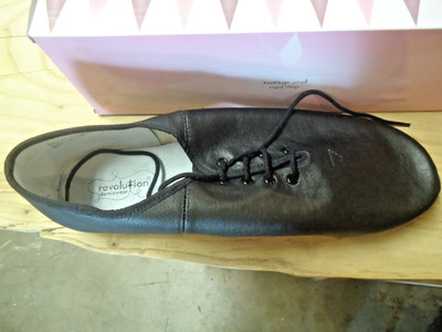 Revolution Dancewear Premium Split Sole Jazz Shoe - Black Size 15.0 AD M