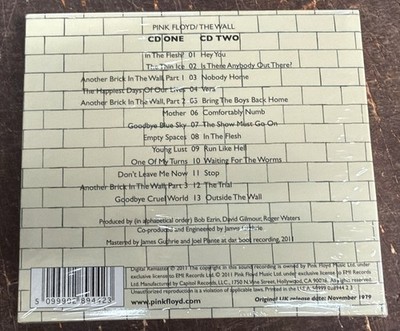 PINK FLOYD THE WALL 2枚組CD 旧規格　未開封 Pink Floyd – The Wall 2 CD Set - Eleventh Studio Album - NEW | eBay