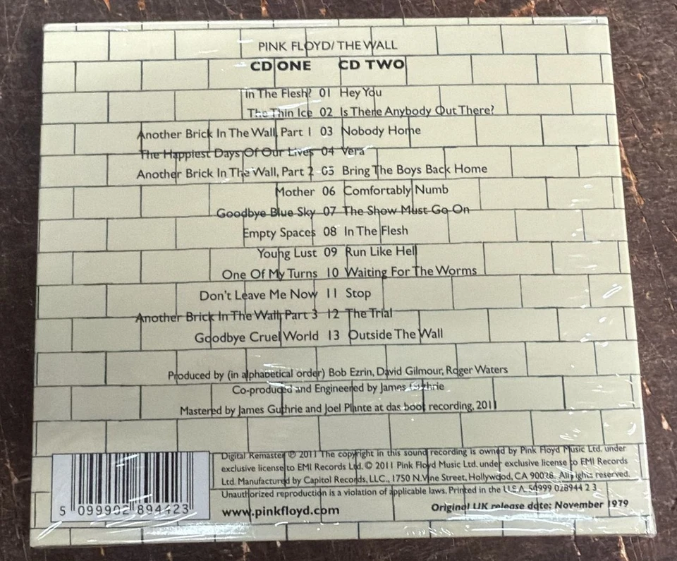 Pink Floyd – The Wall 2 CD Set - Eleventh Studio Album - NEW | eBay