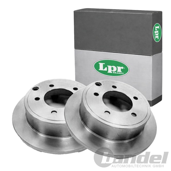 2X LPR Bremsscheiben 262Mm Voll Hinten Passend FüR Chrysler Sebring Dodge Avenge-image