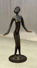 HAGENAUER STYLE DANCING AFRICAN BRONZE GERMANY