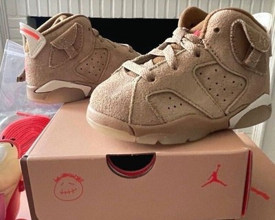 New Nike Jordan 6 Travis Scott British Khaki TD Sz 4-10 Off-White Olive Mocha 1