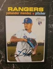 2020 Topps Heritage #650 Yohander Mendez RC 