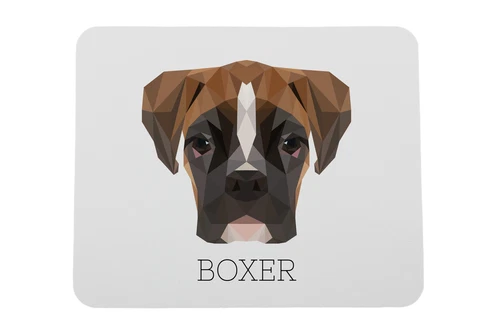 Bokser geometrische onderlegger Art-Dog