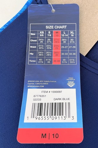 NWT Speedo 1-Piece Kids Youth Girls UPF50+ Racerback Sports Trendy Swimsuit - Picture 34 of 34