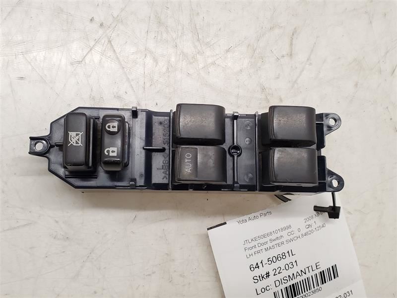 Scion XB, Front Left Master Door Switch, 2008-2015, 84820-12540 | eBay