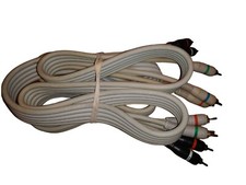 Component RCA Video Cables Metal Sleeve Hevy Duty Gold  Plated 6'