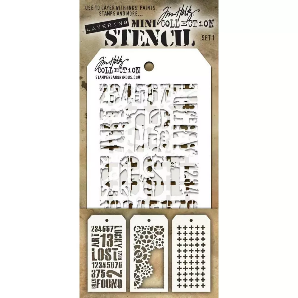 Tim Holtz Stampers Anonymous Layering Stencil - Mini Set 56
