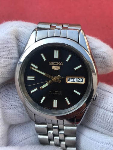 Vintage Seiko 5 Automatic 21 Jewels 7s26-00X0 Day/Date Japan Men's Watch - 第 11/17 張圖片